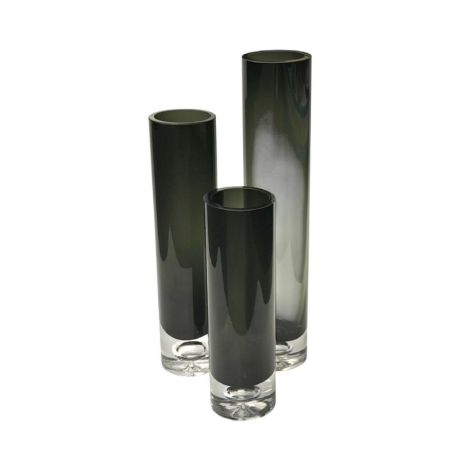 فازة اسطوانية لون داكن رفيعة