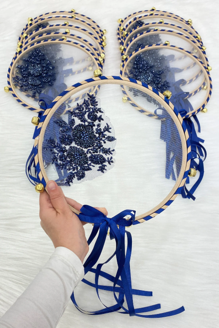 مروحة حناء للعروس مزخرف