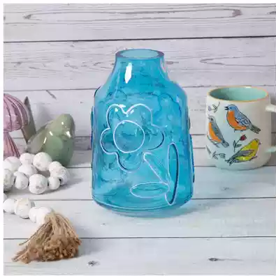 فازة شفاف نيلي