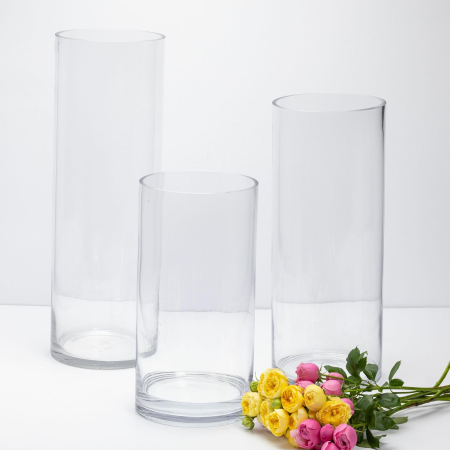 طقم فازات اكريليلك اسطواني