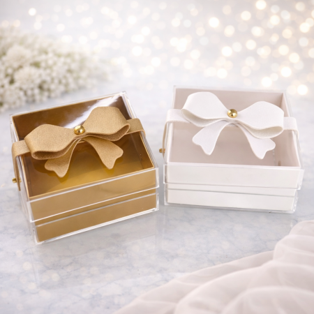 توزيعة علبة اكريليك مع ببيونة