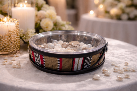 مضيفية سلة تطريز مع يد