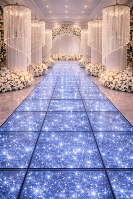 بلاطات مضيئة للافراح قياس 50*50 سم