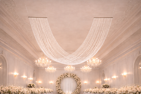 ديكور احبال لولو على شكل موجه