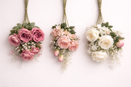 ضمة ورد مع اكسسوار حجم كبير