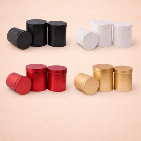 صندوق هدايا اسطواني كرتون مبزر