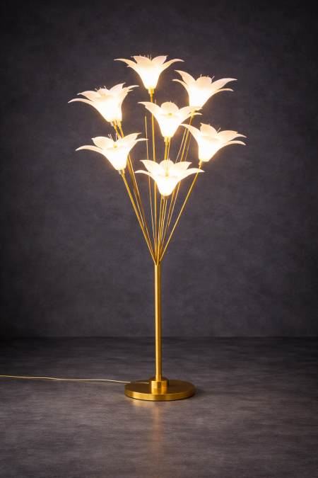 شمعدان اضاءة وردة الزنبق