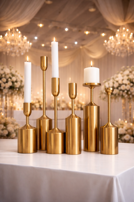 حامل شموع 6 قطع