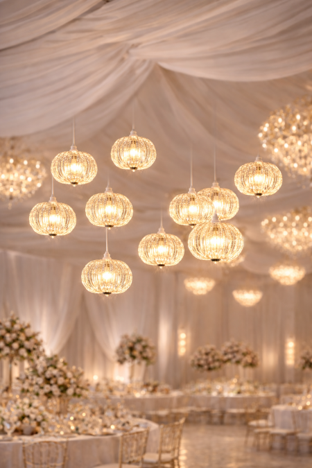 ثريا اضاءة طابات يقتين