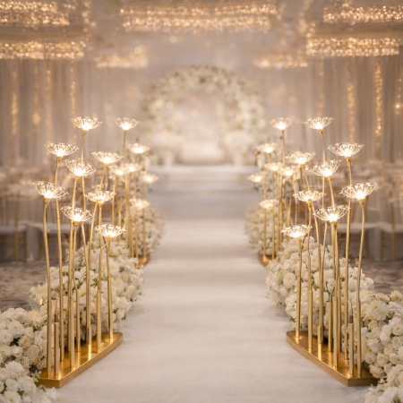 شمعدان اضاءة اصابع الزهرة