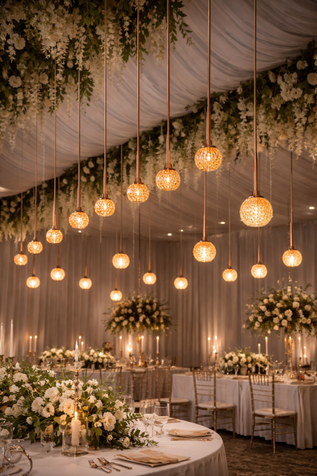 ثريا اضاءة طابات كريستالية