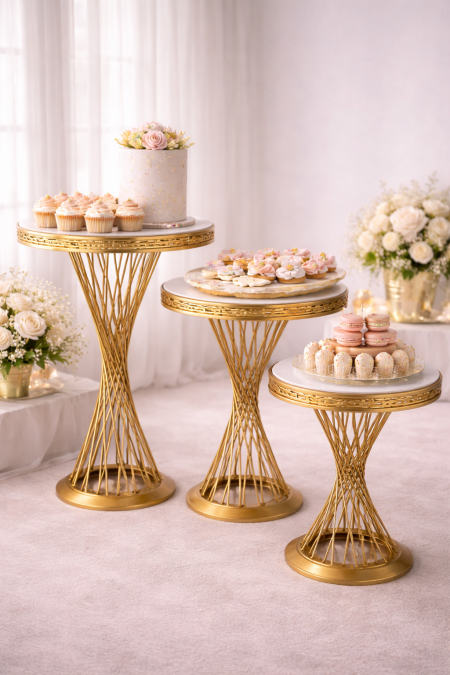 ستاند كيك ستانلس مجدول فاخر