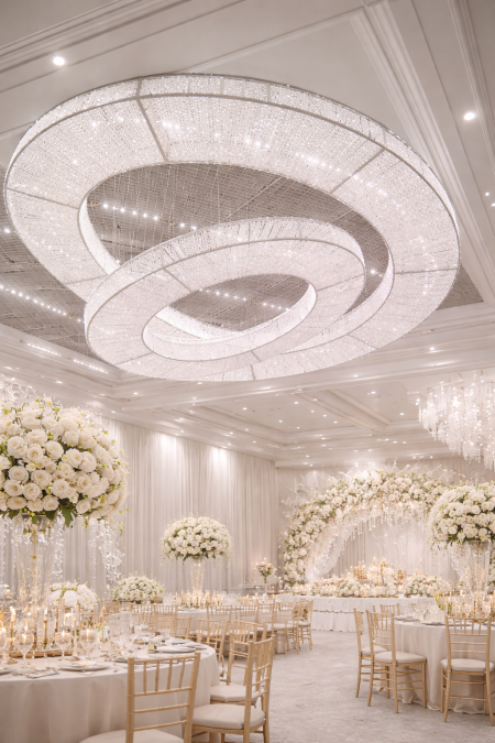 ديكور سقف دائرة مزدوجة