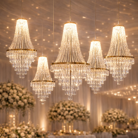 ثريا اضاءة كريستال حجم كبير