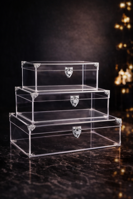 شفاف اكسسوار فضي