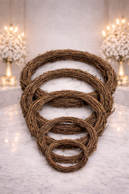 دوائر قش طبيعي مجفف للهدايا