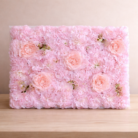 بلاطة ورد صناعي لون زهري