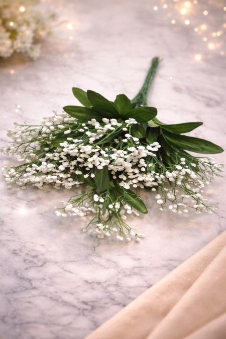 ضمة ثلج صناعي مع خضار