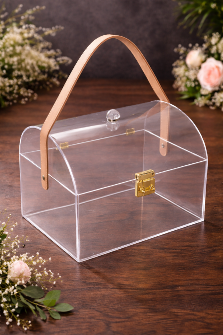 صندوق شنطة اكريليك مستطيل