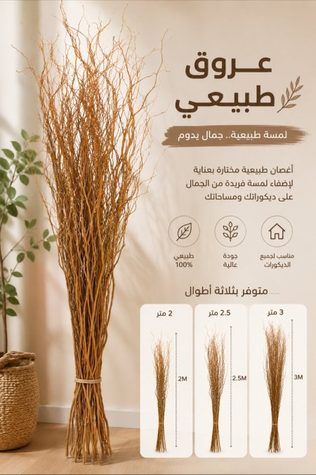 عروق عروڤاه طبيعي بعدة أطوال