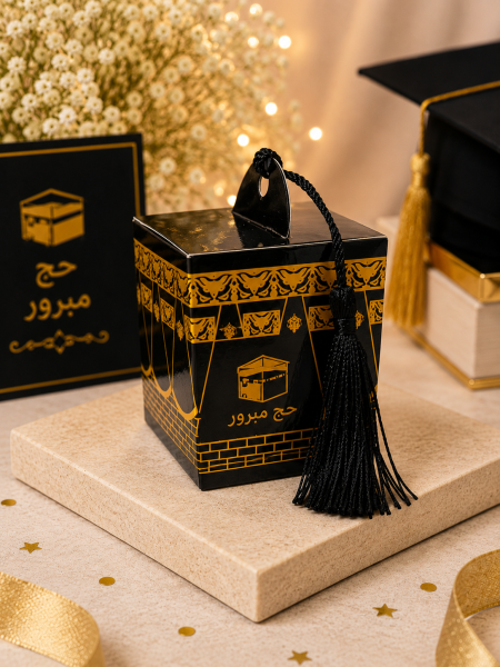 توزيعة علبة كرتون للحجاج مع شبرة