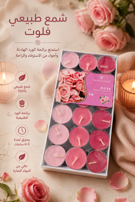شمع طبيعي فلوت بروائح عصرية