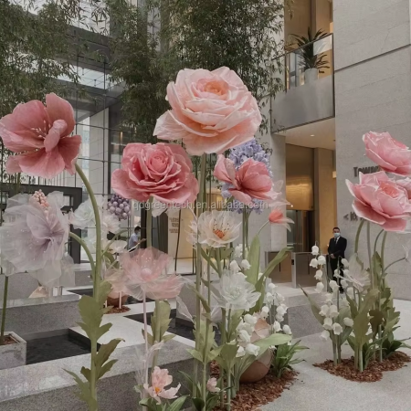 ديكور ستاند ورد حجم كبير كريب