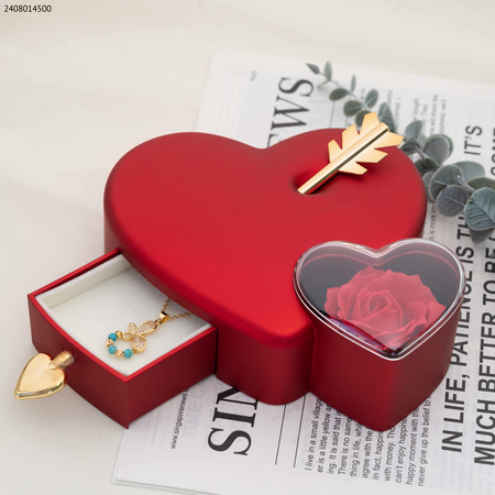 علبة هدايا رأس قلب للمجوهرات