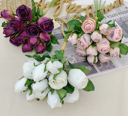 ضمة ورد صناعي عروق