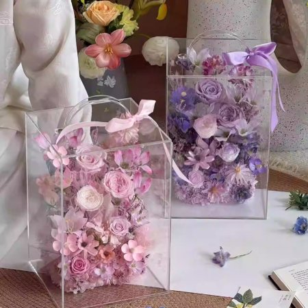 طقم بوكس مربع اكريليك طويل