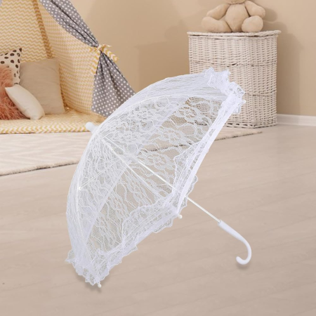 مظلة عروس دانتيل مميزة