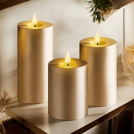 شمع الكتروني اسطواني